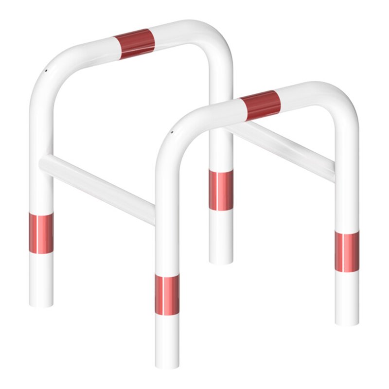 Schake Säulenschutz bestehend aus 2 Steckbaren Rohrbügeln Ø60mm + angeschweißte Stutzen Ø48mm zum ineinanderstecken, Breite: 800