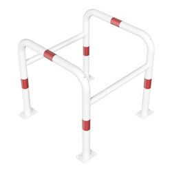 Schake Säulenschutz bestehend aus 2 Steckbaren Rohrbügeln Ø60mm + angeschweißte Stutzen Ø48mm zum ineinanderstecken, Breite: 800