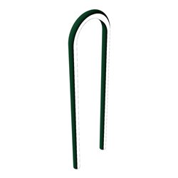 Schake Universalbügel aus Stahlrohr Ø 60 x 2,5 mm Breite: 400 mm, Höhe: 1400 mm, beschichtet, RAL 6005 zum Einbetonieren