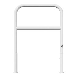 Schake Abweisebügel Ø 60mm, Breite 1000 mm, Höhe Überflur 1000 mm, herausnehmbar + Dreikantverschluß + Querholm + Bodenhülsen