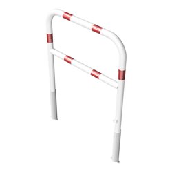 Schake Abweisebügel Ø 60mm, Breite 1000 mm, Höhe Überflur 1000 mm, herausnehmbar + Dreikantverschluß + Querholm + Bodenhülsen, b