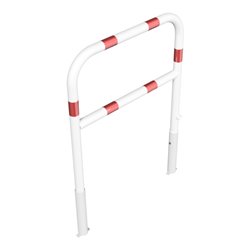 Schake Abweisebügel Ø 60mm, Breite 1000 mm, Höhe Überflur 1000 mm, herausnehmbar + Dreikantverschluß + Querholm + Bodenhülsen, b