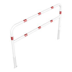 Schake Abweisebügel Ø 60mm, Breite 2000 mm, Höhe Überflur 1000 mm, herausnehmbar + Dreikantverschluß + Querholm + Bodenhülsen, b