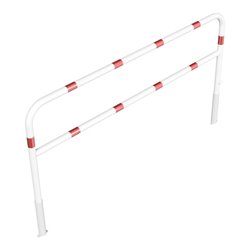 Schake Abweisebügel Ø 60mm, Breite 2500 mm, Höhe Überflur 1000 mm, herausnehmbar + Dreikantverschluß + Querholm + Bodenhülsen, b