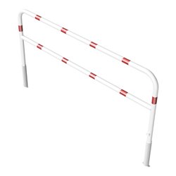 Schake Abweisebügel Ø 60mm, Breite 2500 mm, Höhe Überflur 1000 mm, herausnehmbar + Dreikantverschluß + Querholm + Bodenhülsen, b