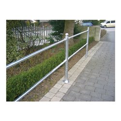 Schake Eckpfosten für Schutzgeländer Ø60mm + Alu, Kugelkopf Gesamtlänge 800mm, für Oberholm, beschichtet,