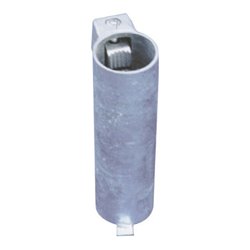 Schake Bodenhülse für Rohrpfosten Ø76mm + Feststellvorichtung, Länge: 500mm, feuerverzinkt