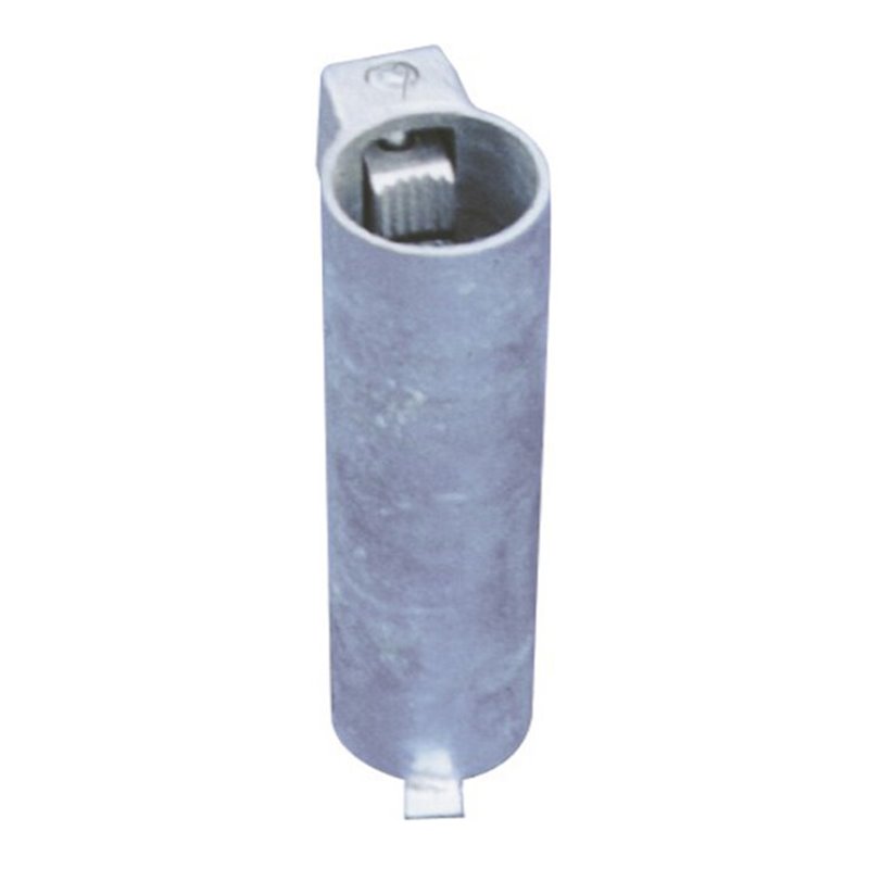 Schake Bodenhülse für Rohrpfosten Ø76mm + Feststellvorichtung, Länge: 300mm, feuerverzinkt