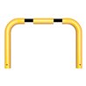 Schake Schutzbügel Ø76 mm, Breite 1000 mm, Höhe über Flur 250mm, zum Einbetonieren, gelb / schwarz