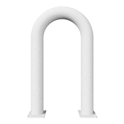 Schake Schutzbügel Ø76 mm, Breite 400 mm, Höhe über Flur 650mm, zum Aufdübeln