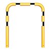 Schake Schutzbügel Ø76 mm, Breite 1000 mm, Höhe über Flur 650mm, zum Einbetonieren, gelb / schwarz