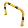 Schake Schutzbügel Ø76 mm, Breite 1000 mm, Höhe über Flur 650mm, gelb / schwarz, zum Aufdübeln