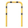 Schake Schutzbügel Ø76 mm, Breite 1000 mm, Höhe über Flur 1150mm, zum Einbetonieren, gelb / schwarz