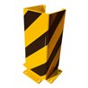 Schake Anfahrschutz, U, Profil Stahlblech 6mm, Höhe 400mm, Schenkellänge 160mm, gelb / schwarz