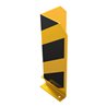 Schake Anfahrschutzwinkel, standard Stahlblech 5mm, gelb, beschichtet, + schwarzen Streifen (Folie beigelegt), Schenkellänge 160