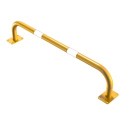 Schake Sicherheitsgriffe Stahlrohr Ø48x2,5mm für Öffnungen im Wand, Treppenbereich Bügel in U, Form + Halteplatten 100 x 150 mm,