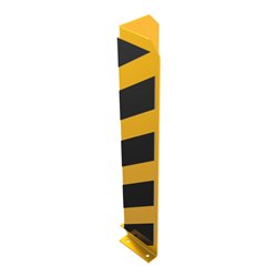 Schake Anfahrschutzwinkel, standard Stahlblech 5mm, gelb, beschichtet, + schwarzen Streifen (Folie beigelegt), Schenkellänge 160