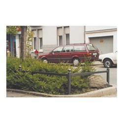 Schake Absperrstilpfosten für Rahmenelement Typ 478B, ortsfest, zum Einbetonieren, Ø 76mm + Kugelkopf, beschichtet, + 4 Anschlus