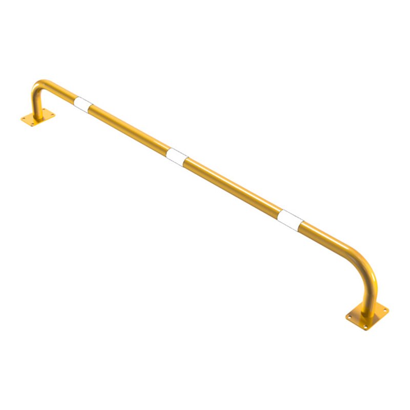 Schake Sicherheitsgriffe Stahlrohr Ø48x2,5mm für Öffnungen im Wand, Treppenbereich Bügel in U, Form + Halteplatten 100 x 150 mm,