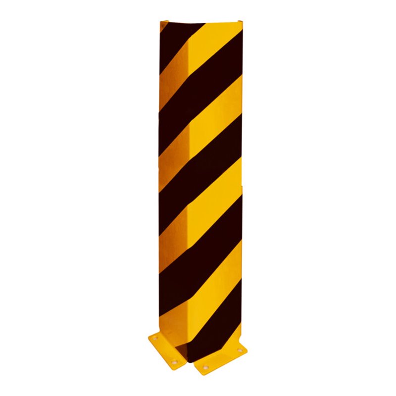 Schake Anfahrschutz, Winkel Stahlblech 6mm, Höhe 800mm, Schenkellänge 160mm, gelb / schwarz
