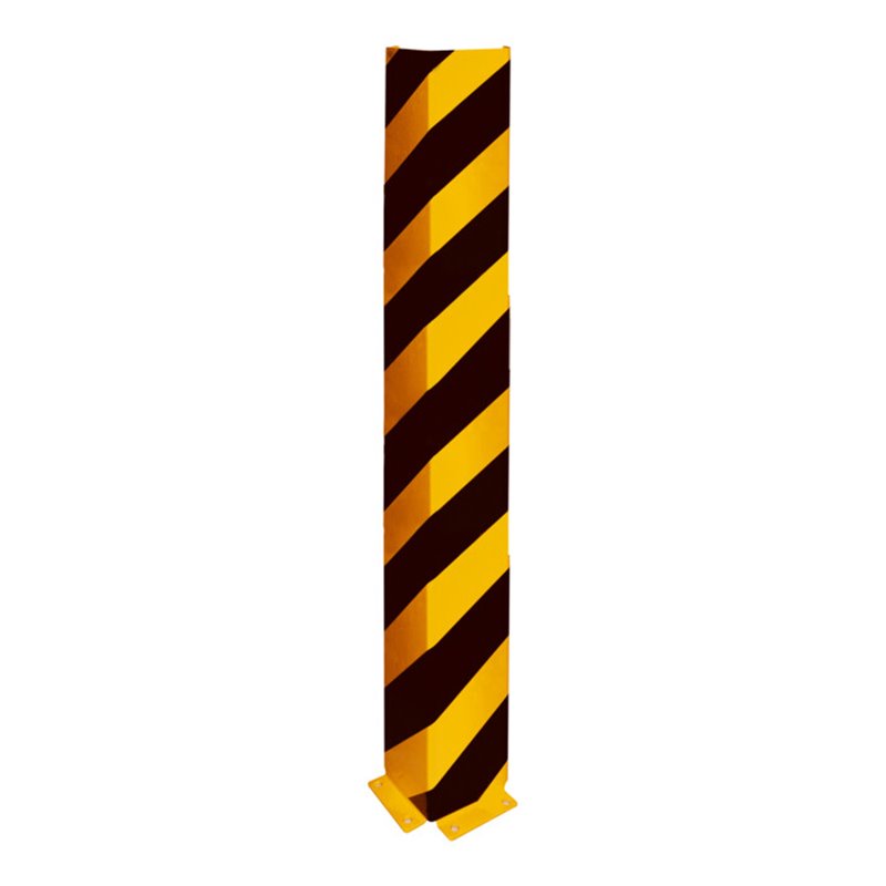 Schake Anfahrschutz, Winkel Stahlblech 6mm, Höhe 1200mm, Schenkellänge 160mm, gelb / schwarz
