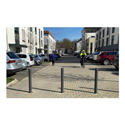 Schake Stilpoller Typ 494B, ortsfest, zum Einbetonieren, Ø 102mm + + Halbkugel, beschichtet,