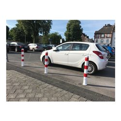 Schake Absperrpfosten Typ 491F, herausnehmbar, Ø 102mm + Dreikantverschluß, feuerverzinkt