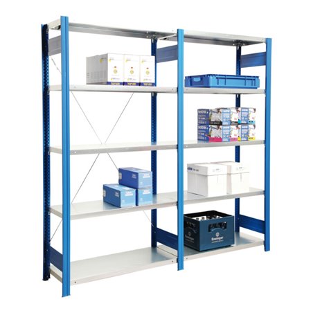 Regalwerk BERT-Lagerregal  Grundfeld LR 5010  HxBxT 3000x1005x400 mm Stecksystem