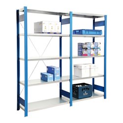 Regalwerk BERT-Lagerregal Grundfeld LR 5010 HxBxT 3000x875x600 mm Stecksystem