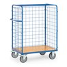 fetra Paketwagen 848+ Drahtgitterwänden, Tragkraft 600kg mit TPE-Reifen