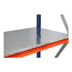 Regalwerk EMMA-Zusatzebene Stahl BxT 2700x1000 mm Ausführung: Z-Profil 99x30 mm
