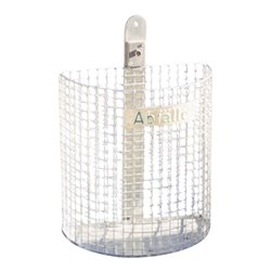 Schake Abfallbehälter 27l, Höhe ca. 430 mm, Ø 210x400 m komplett + Befestigungsschiene + Vierkantschlüssel