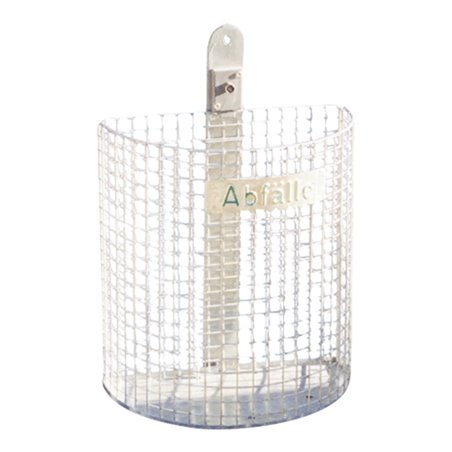 Schake Abfallbehälter 27l, Höhe ca. 430 mm, Ø 210x400 m komplett + Befestigungsschiene + Vierkantschlüssel