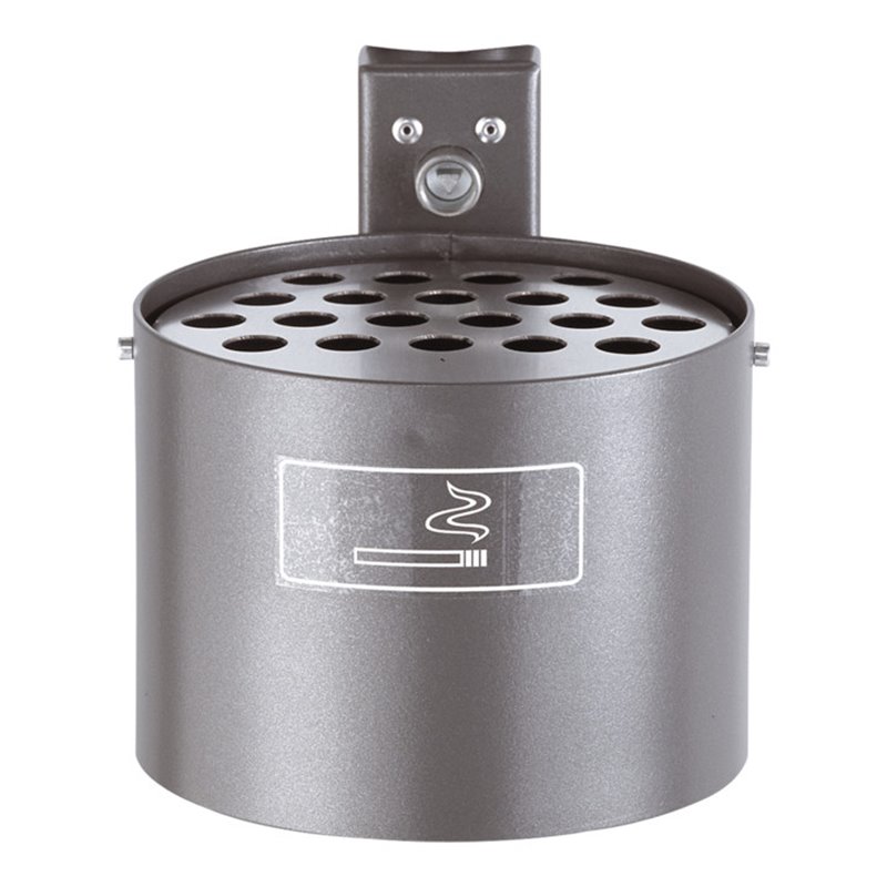 Schake Rundascher zur Wand, + Pfostenbefestigung + Schiene, Schlüssel, Aufkleber, 4L, Ø 200mm feuerverzinkt