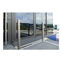 Schake Sperrpfosten aus Edelstahl Typ 4072 Ø 76mm, ortsfest geschliffen