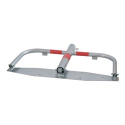 Schake Parkplatzsperre Typ 40660, umlegbar, Ø 60mm, Überflur 500mm, + Rundrohrbügeln, Gesamtbreite 800mm + Profilzylinderschloß,