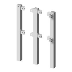 Schake Standpfosten Stahlrohr 70 x 70 mm Mittelpfosten für Ober- und Knieholm