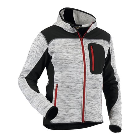 Blakläder Strickjacke, grau / schwarz, Unisex-Größe: 3XL