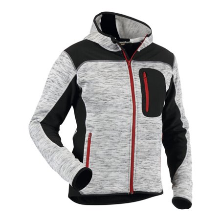 Blakläder Strickjacke, grau / schwarz, Unisex-Größe: L