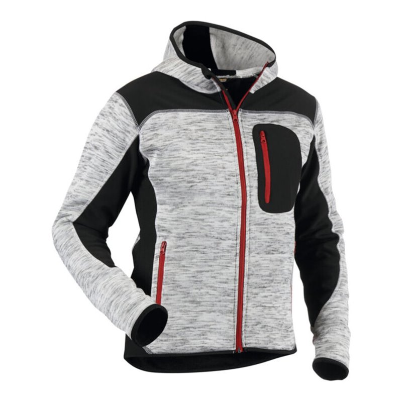 Blakläder Strickjacke, grau / schwarz, Unisex-Größe: S