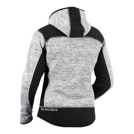 Blakläder Damen Strickjacke, grau / schwarz, Unisex-Größe: S