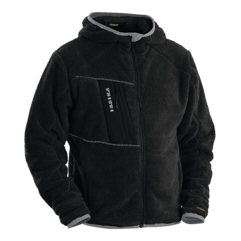 Blakläder Fiberfleece Jacke, schwarz, Unisex-Größe: 2XL
