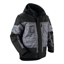 Blakläder Winterjacke, grau / schwarz, Unisex-Größe: 2XL