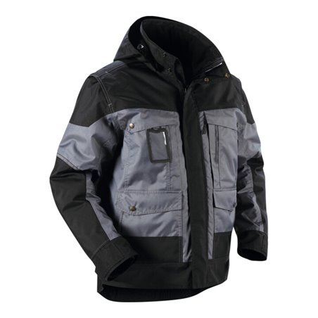Blakläder Winterjacke, grau / schwarz, Unisex-Größe: XL