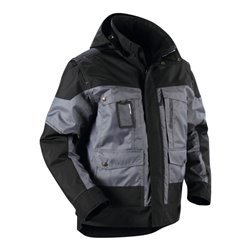 Blakläder Winterjacke, grau / schwarz, Unisex-Größe: M