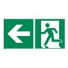 Rettungszeichen Rettungsweg links, Typ: 12600