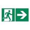 Rettungszeichen Rettungsweg rechts, Typ: 12600