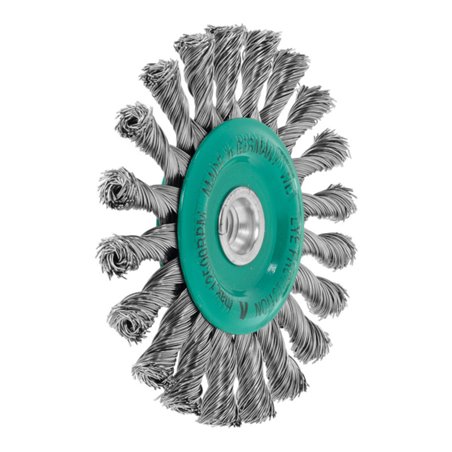 Lessmann Rundbürste INOX-Draht 0,50 mm, Bürsten-⌀xBohrungs-⌀ / Gewinde: 125XM14 mm