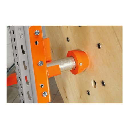 Regalwerk ARTUS-Wellenlager für Kabeltrommelregal schräg Paar RAL 2004 reinorange