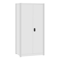 Regalwerk BERT-Regalmodul 6 Grundfeld HxBxT 2000x1005x500 mm Stecksystem Rahmen RAL 7035